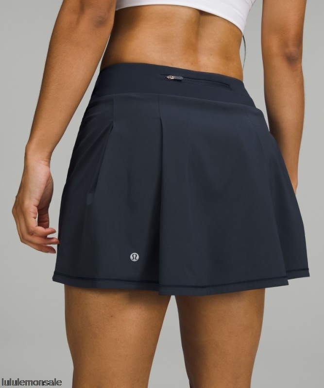 Lululemon Damen DELULU418 | Lululemon Deutschland True Navy Pace Rivale Rock Mit Mittlerer Leibhöhe Extra Lang
